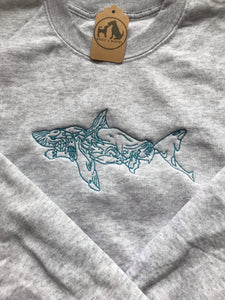 Colourful Shark Sweatshirt - Gifts for Marine Life Lovers