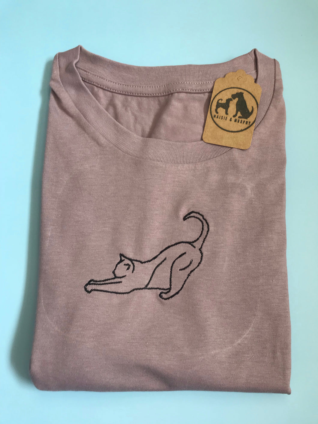 Cat Stretching T-shirt - Gifts for Cat Lovers and Owners