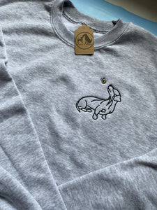 Spring Dachshund Outline Sweatshirt - Gifts for sausage dog owners and lovers.