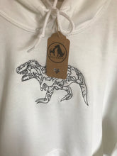 Load image into Gallery viewer, Embroidered T-Rex Hoodie for dinosaur lovers
