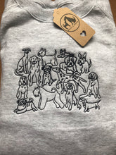 Load image into Gallery viewer, Embroidered Dog Club Sweatshirt for dog lovers

