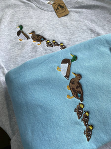 Mallard Duck Sweatshirt- cute little duck family gifts