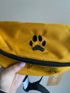 Dog Walking Bum Bag- breed silhouette recycled embroidered waist pack. The perfect gift for dog parents, dog walkers and dog groomers