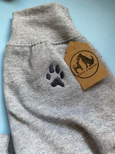 ADD ON - Custom Paw Print Embroidered Sleeve Detail