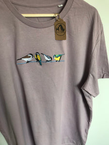 British Garden Birds T-shirt- Gifts for bird watchers and nature lovers