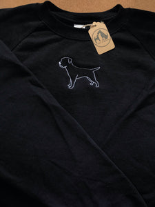 Custom Silhouette Style Sweatshirt - Outline only  - Gifts for dog / cat lovers