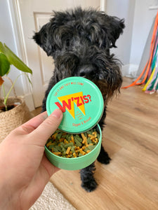 W’zis - Slipper & Biscuit Dog Treats (Green Tin)
