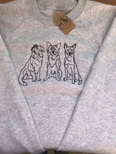 Load image into Gallery viewer, Embroidered Border Collie Sweatshirt - Collie Lovers Gift
