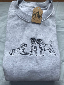 Embroidered Rottweiler Sweater - Gifs for Rottie Lovers and owners