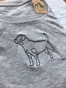 Embroidered Rottweiler T-shirt - Gifts for rottie lovers and owners