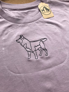 Embroidered Husky T-shirt - Gifts for husky / Alaskan malamute lovers and owners