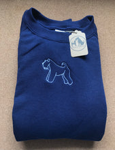 Load image into Gallery viewer, Embroidered Kerry Blue Silhouette Sweatshirt- Gifts for Kerry blue terrier lovers and owners
