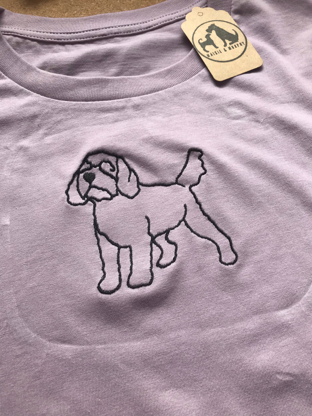 Embroidered Cockapoo Silhouette Sweatshirt- Gifts for cockapoo / cavapoo lovers and owners