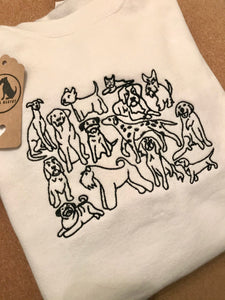 Embroidered Dog Club Sweatshirt for dog lovers