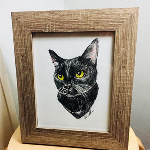 Custom Hand Drawn Pet Portrait