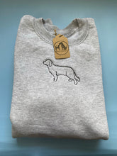 Load image into Gallery viewer, Embroidered Golden Retriever Silhouette Sweatshirt- Gifts for Goldie lovers and owners
