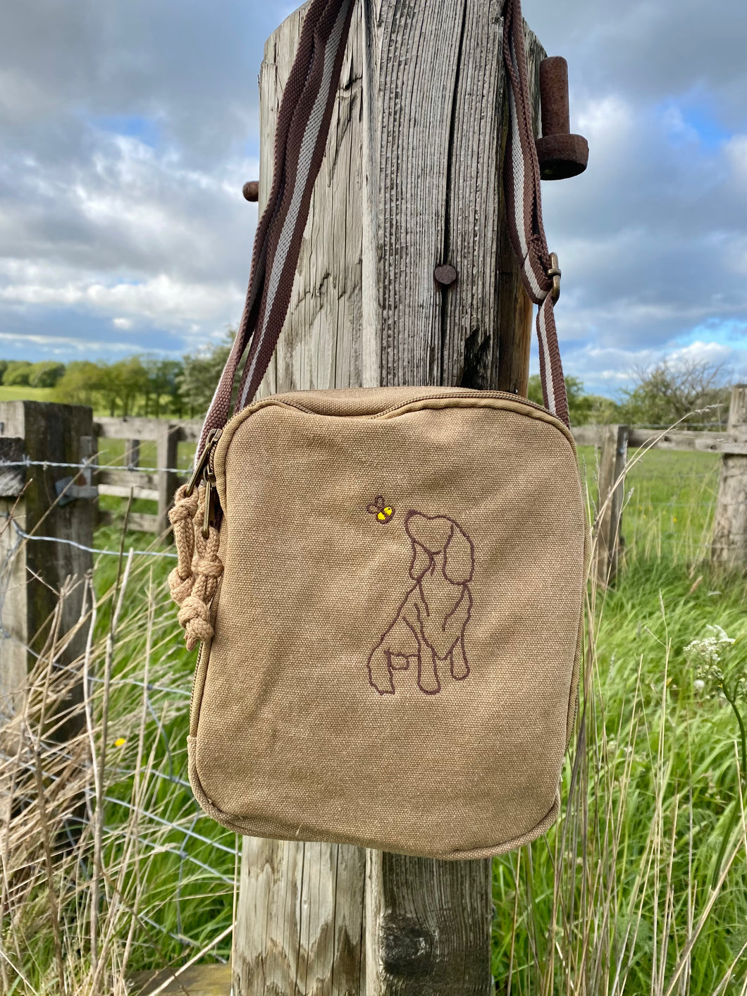 Dog Outline Cross Body Bag- For dog walking