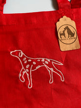 Load image into Gallery viewer, OLD STOCK DALMATIAN  TOTE BAG - Red
