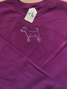 Custom Silhouette Style Sweatshirt - Outline only  - Gifts for dog / cat lovers