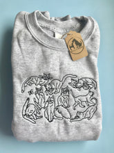 Load image into Gallery viewer, Embroidered Cats Sweatshirt - The perfect gift for cat lovers &amp; owners
