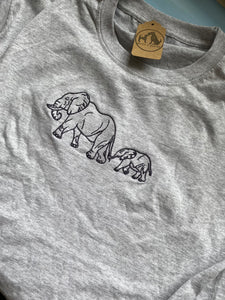 OLD STOCK Elephant T-shirt- grey M