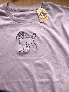 Embroidered Cockapoo Silhouette Sweatshirt- Gifts for cockapoo / cavapoo lovers and owners