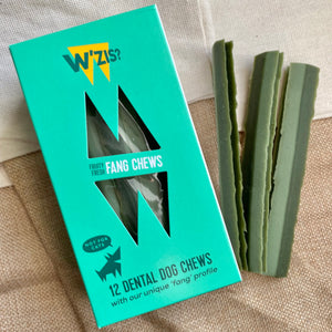 W’zis - Fruity Fresh Fang Chew - Dental chews for dogs 12 PACK