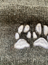 Load image into Gallery viewer, IMPERFECT- pawprint beanie charcoal
