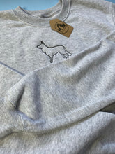 Load image into Gallery viewer, Embroidered GSD Silhouette Sweatshirt- Gifts for German Shepherd Dog lovers and owners
