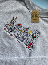 Load image into Gallery viewer, Christmas Dogs Sweatshirt - Festive dogs sweater for dog lovers
