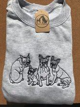 Load image into Gallery viewer, Embroidered Boston Terrier Sweatshirt - Gifts for dog lovers &amp; owners
