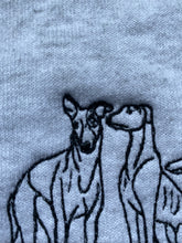 Load image into Gallery viewer, Imperfect sighthound doodle Sweatshirt - Size XL- Grey
