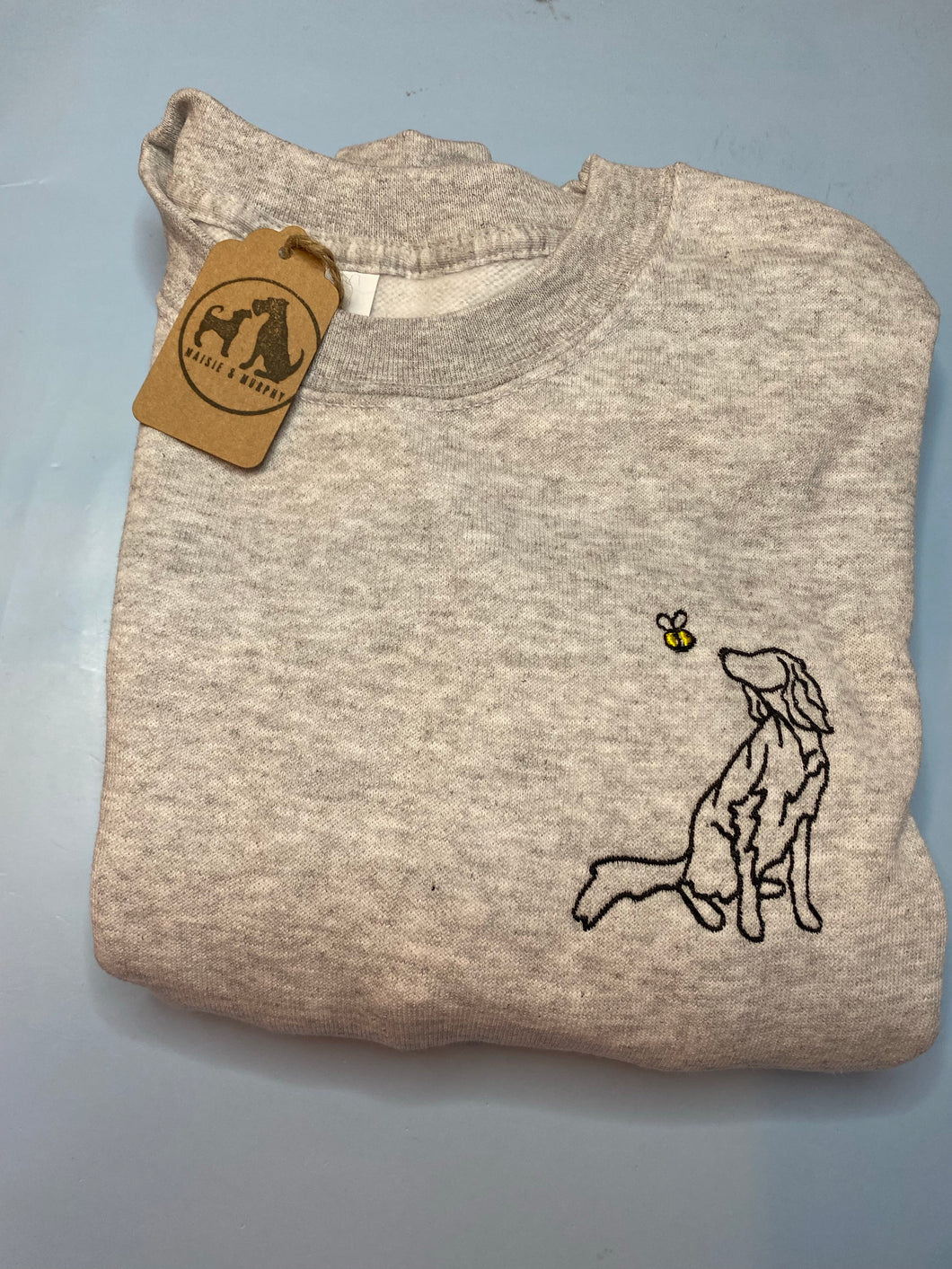 Spring Setter Outline Sweatshirt - Gifts for red setter, Gordon setter and English setter owners and lovers.