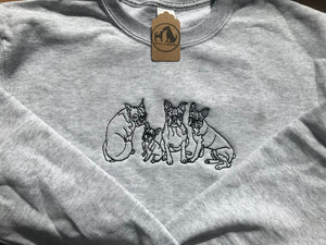 Embroidered Boston Terrier Sweatshirt - Gifts for dog lovers & owners