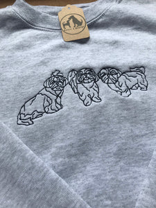 Embroidered Shih Tzu Sweater - Gifs for Tzu Lovers and owners