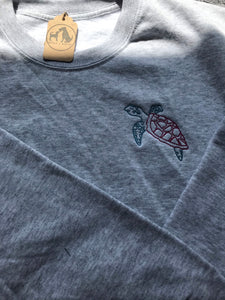 Colourful Sea Turtle Sweatshirt- Gifts for marine/ sea life lovers