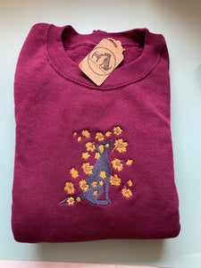 Autumn Falling  Leaves Dog Sweatshirt - For dog lovers and owners.