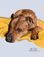 Load image into Gallery viewer, Digital Pet Portrait- Full Body
