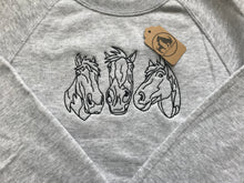 Load image into Gallery viewer, Embroidered Horse Sweatshirt - Gifts for horse lovers and riders
