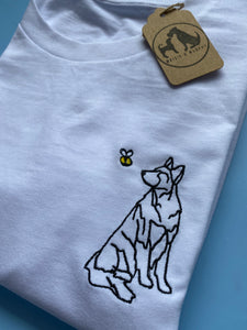 GSD Outline Sweatshirt - Gifts for german shepherd owners and lovers.