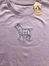 Load image into Gallery viewer, Embroidered Husky T-shirt - Gifts for husky / Alaskan malamute lovers and owners
