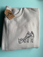 Load image into Gallery viewer, Custom Embroidered Human &amp; Pet Sweatshirt - For Animal Lovers
