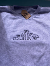 Load image into Gallery viewer, Imperfect sighthound doodle Sweatshirt - Size XL- Grey
