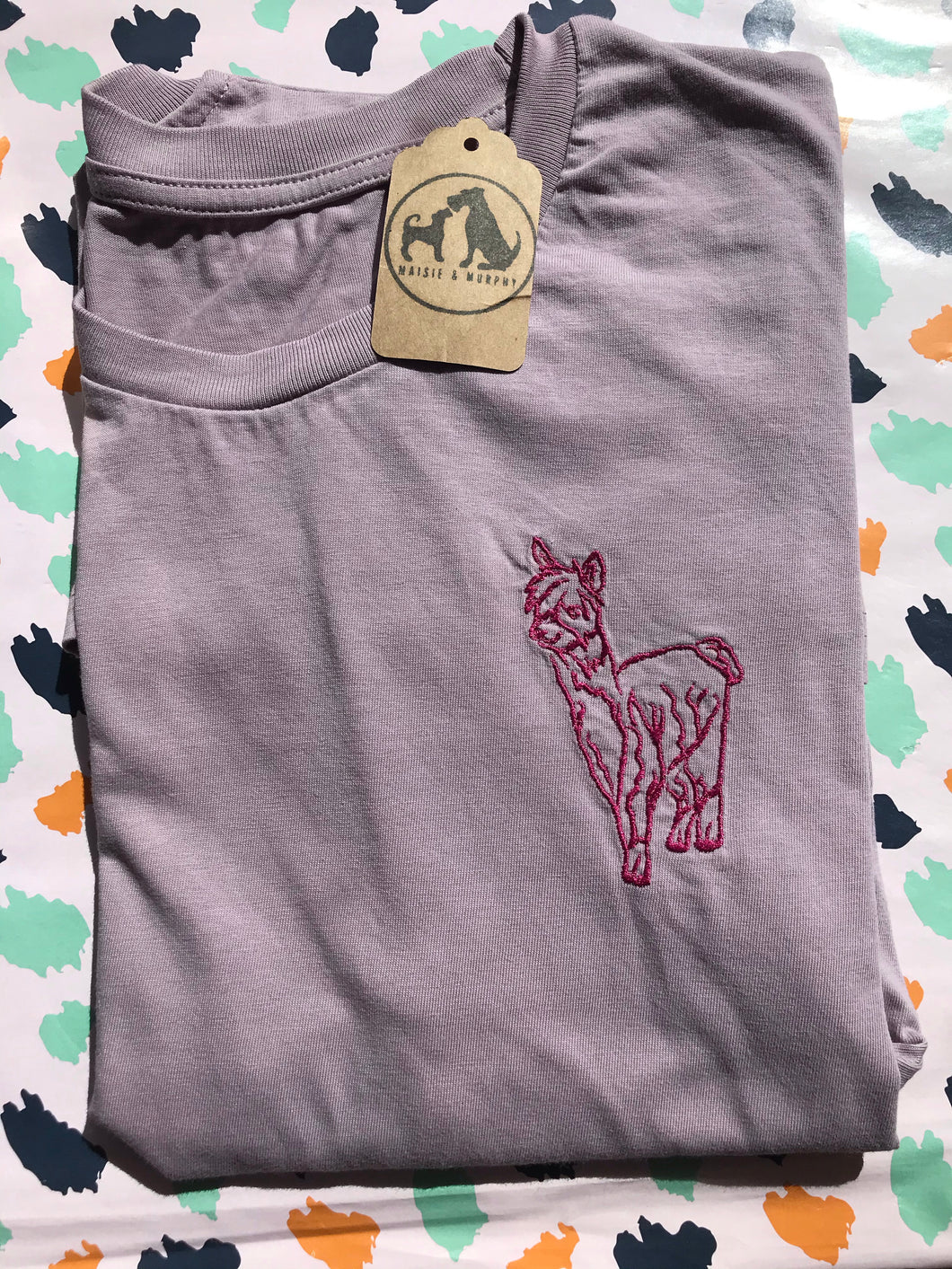 SAMPLE- Alpaca T-shirt - L- Lilac