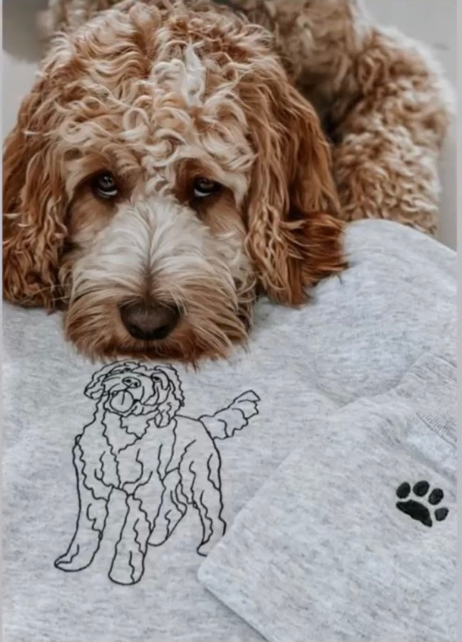 Custom Embroidered Pet Sweatshirt For Animal Lovers