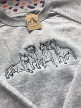 Load image into Gallery viewer, Embroidered Bull Terrier Sweatshirt - Gifts for English bully owners &amp; lovers
