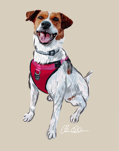 Digital Pet Portrait- Full Body