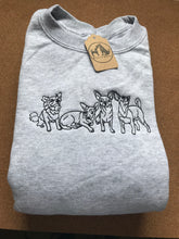 Load image into Gallery viewer, Embroidered Chihuahua Sweatshirt - For long or short haired chihuahua owners.
