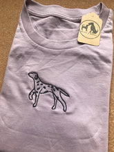 Load image into Gallery viewer, Embroidered Dalmatian T-shirt - Gifts for dalmatian lovers and owners
