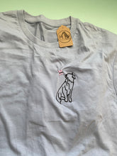 Load image into Gallery viewer, IMPERFECT- Collie Bee T-shirt -XL LIGHT BLUE. (2)
